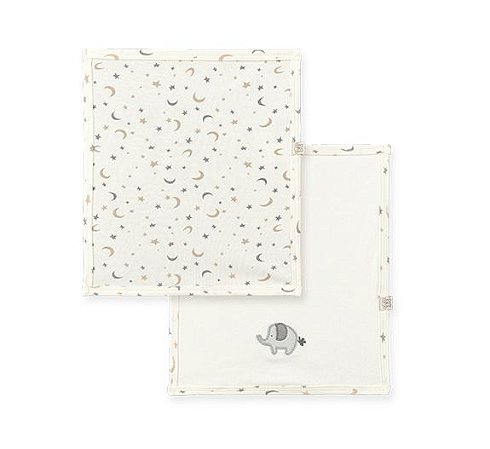 Kit 2 Fraldinhas de Boca Off White Pingo Lelê 66149