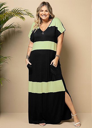 Vestido Feminino Longo Viscolycra Premium Plus Size - Moda Plus Size  Feminina Até Tamanho 60. Compre com Frete Grátis.