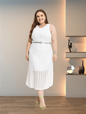 Vestido Feminino Festa Casamento Civil e Ano Novo Plus Size