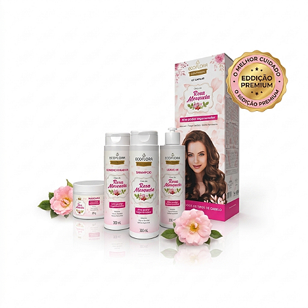 Kit Completo Tratamento Capilar Regenerador Óleo de Rosa Mosqueta