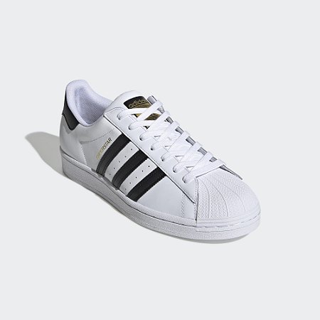 tenis adidas superstar listras douradas