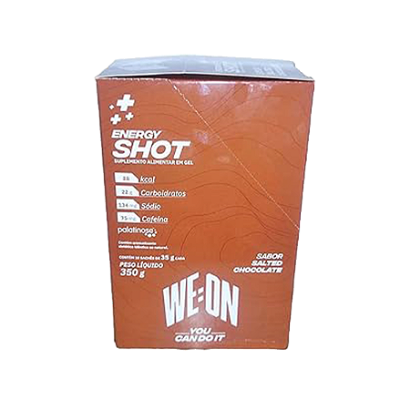 WE:ON GEL ENERGY SHOT SALTED CHOCOLATE (CAIXA C/10)