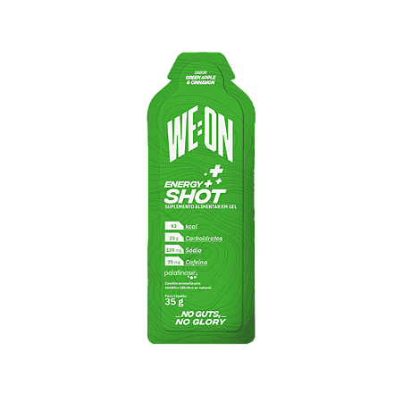 WE:ON GEL ENERGY SHOT Green Apple & Cinnamon (SACHÊ UNITÁRIO)