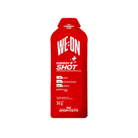 WE:ON GEL ENERGY SHOT STRAWBERRY & KIWI (SACHÊ UNITÁRIO)
