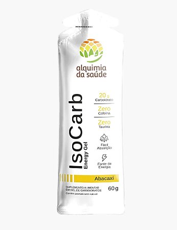 IsoCarb Energy Gel Abacaxi (Sachê avulso) Alquimia da Saúde