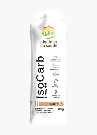 IsoCarb Energy Gel Baunilha (Sachê avulso) Alquimia da Saúde