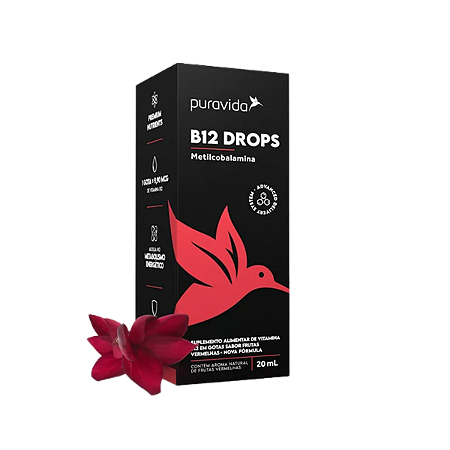 B12 DROPS METILCOBALAMINA (20ML) Puravida