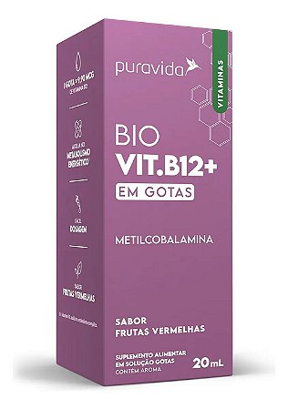 B12 DROPS METILCOBALAMINA (20ML) Puravida