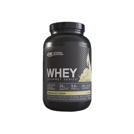 WHEY PROTEIN GOURMET SERIES VANILLA ICE CREAM OPTIMUM NUTRITION (900G)