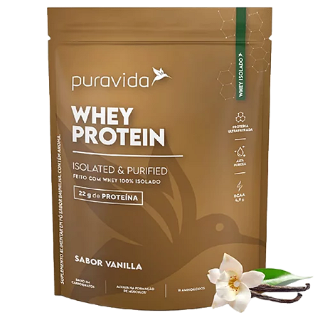 WHEY PROTEIN ISOLADO VANILLA (450G) PURAVIDA