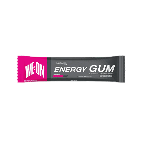 WE:ON ENERGY GUM SABOR FRAMBOESA (CAIXA C/ 12)