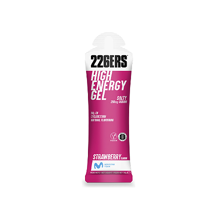 226ERS High Energy Gel Vegano Morango Salgado 76g