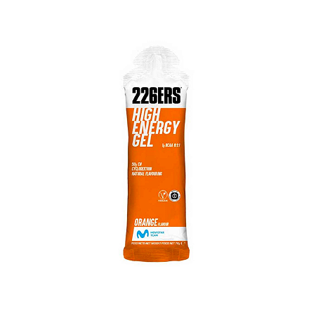 226ERS High Energy Gel Vegano Laranja com BCAA 76g
