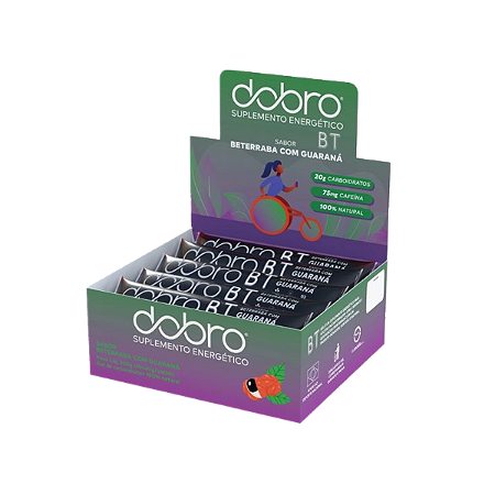 DOBRO BT Gel - Beterraba com Guaraná e Cafeína (10un x 30g)