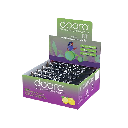 DOBRO BT Gel - Beterraba com Limão e Cafeína (10un x 30g)