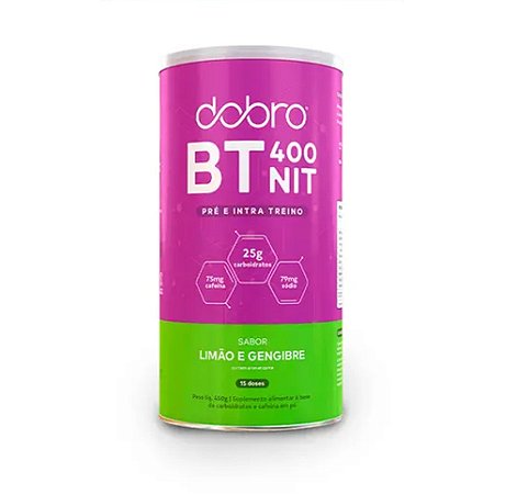 DOBRO BT 400 Nitrato com cafeína sabor Limão e Gengibre 450g
