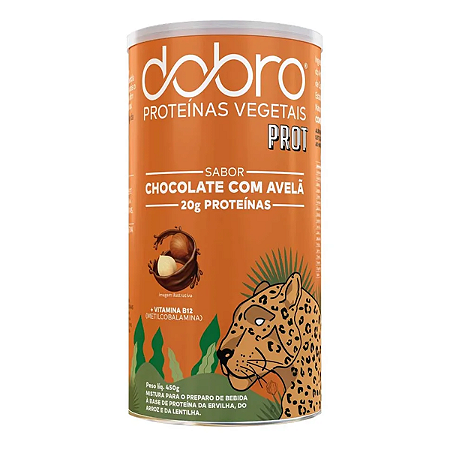 DOBRO Proteína Vegana Chocolate com Avelã 450g