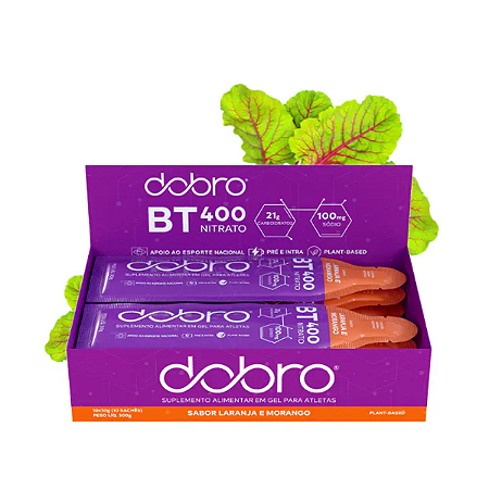 DOBRO BT Nitrato Gel sabor Laranja e Morango (10un x 30g)