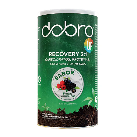DOBRO Recovery 2:1 com Creatina sabor Frutas Vermelhas 480g