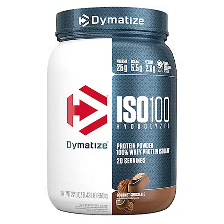 ISO100 Whey Isolado Hidrolisado Gourmet Chocolate 1,4lbs 640g Dymatize