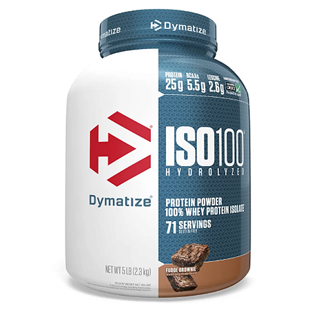ISO100 Whey Isolado Hidrolisado Fudge Brownie 5,0lbs 2,3kg Dymatize