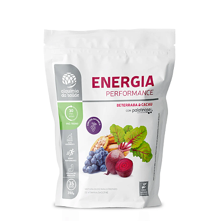 Energia Performance Uva Orgânica, Beterraba e Cacau (350g) Alquimia da Saúde