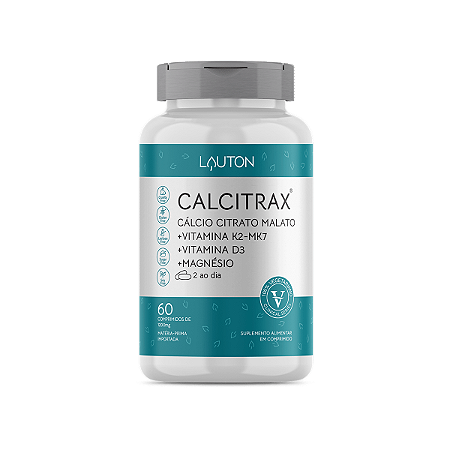Calcitrax® Cálcio Citrato Malato 60 Comprimidos Lauton Nutrition