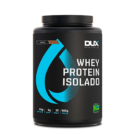 Whey Protein Isolado Sabor Cookies 900g DUX Nutrition