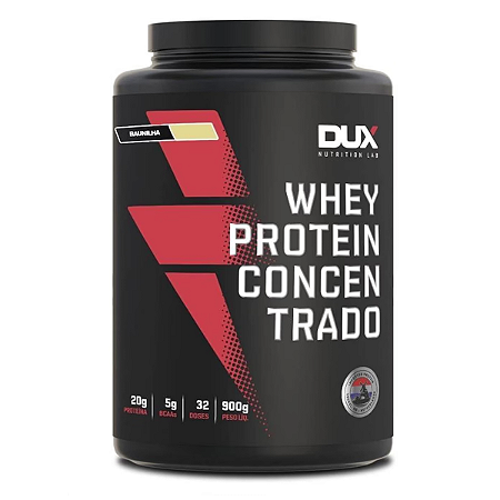 WHEY PROTEIN CONCENTRADO SABOR BAUNILHA 900G DUX NUTRITION