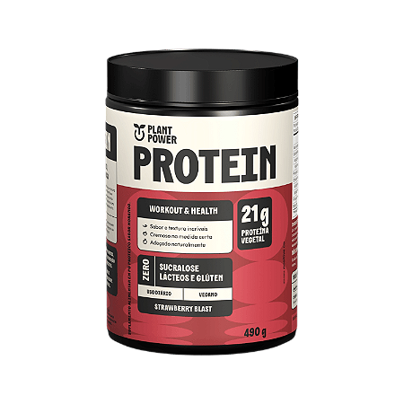 Protein Strawberry Blast 490g Plant Power