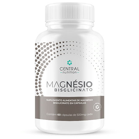 Magnésio Bisglicinato 60 Cápsulas 500mg Central Nutrition