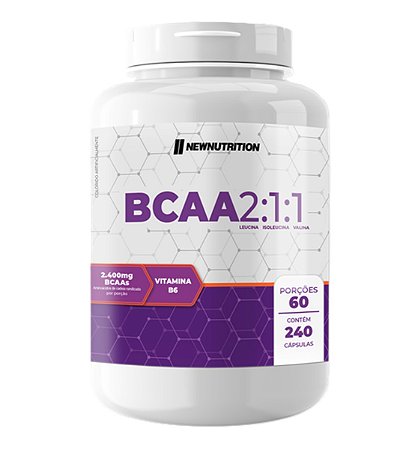 BCAA 2:1:1 2400mg 240 Cápsulas NewNutrition