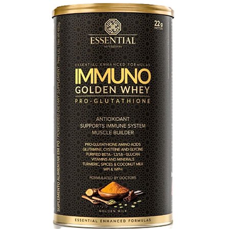 Immuno Golden Whey 480g Sabor Golden Milk Essential Nutrition