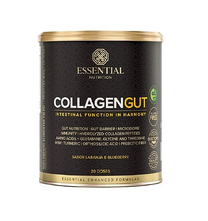 Collagen Gut 400g Laranja e Blueberry Essential Nutrition