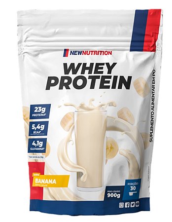 Whey Protein Concentrado Banana 900g NewNutrition