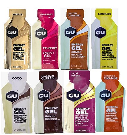 GU ENERGY GEL SABORES SORTIDOS (CAIXA C/24)