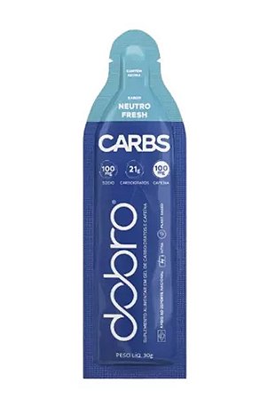 Carbs Gel sabor Neutro Fresh com Cafeína 30g Dobro