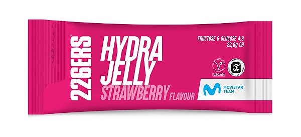 226ers Hydrajelly Gel de Carboidrato Vegano Sabor Strawberry 40g