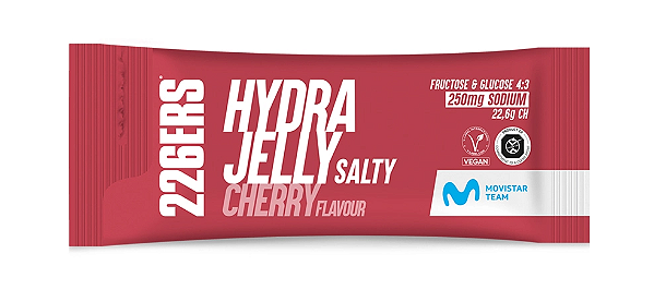 226ers Hydrajelly Gel de Carboidrato Vegano Sabor Salty Cherry 40g
