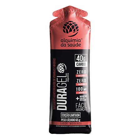 Duragel Morango 40g de Carbo (Sachê avulso) Alquimia da Saúde