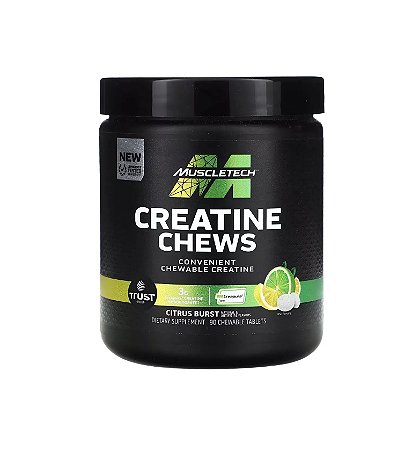 Creatina Chews Creapure Muscletech 90 Tablets Mastigáveis