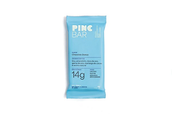 Barrinha Saudável Sabor Chocolate Branco 50g Pinc Bar