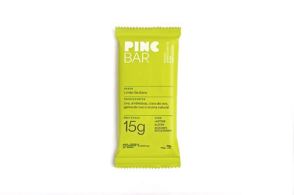 Barrinha Saudável Sabor Limão Siciliano 50g Pinc Bar