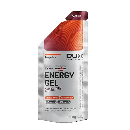 Energy Gel Sachê 30g Com Cafeína Sabor Tangerina Dux Nutrition