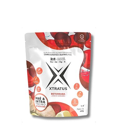 Pré & Intra-treino Nitrato 800 Sabor Beterraba, Limão e Gengibre 450g Xtratus