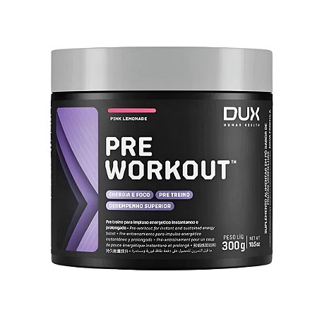 Pre Workout 300g Pink Lemonade Pré Treino DUX