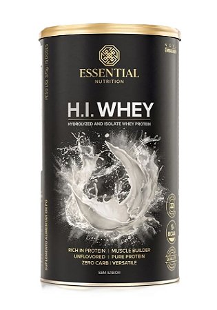 H.I. Whey Protein Hidrolisada e Isolada Sabor Neutro 375g