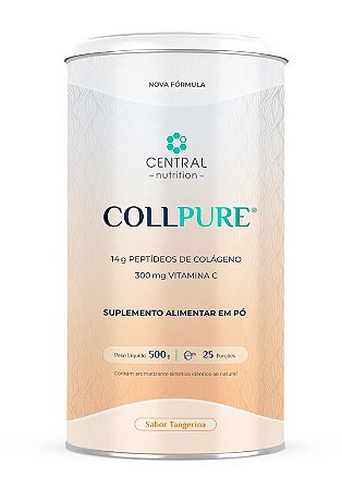 COLLPURE® Colágeno Hidrolisado 450g Tangerina Central Nutrition