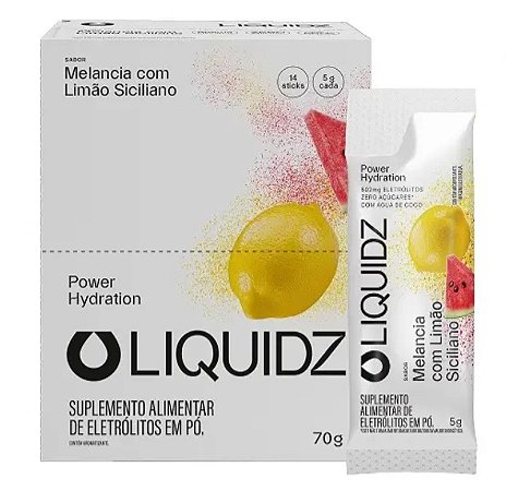 Liquidz Sports Drink Sachê Avulso 5g Sabor Melancia com Limão Siciliano
