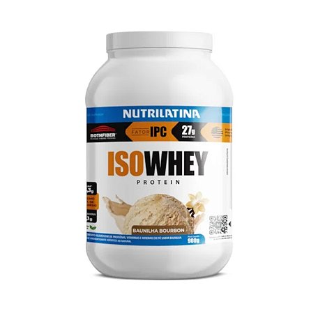 Whey Protein 100% Concentrada Baunilha 900g Nutrilatina